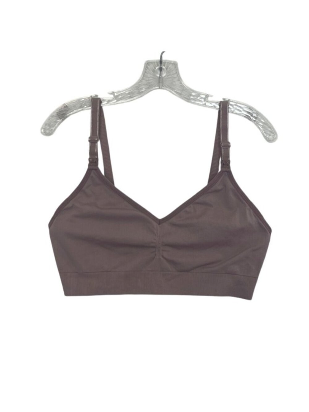 Seamless Wireless Bralette Adjustable XL Mauve